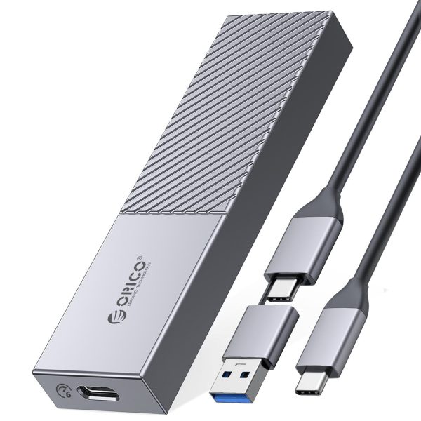 ORICO M.2 NVMe SSD Enclosure 40Gbps PCIe3.0x4 USB Type-C Aluminum Adapter, NVMe 2280 M-Key(B+M Key) External Solid State Drive Case,Compatible with Thunderbolt 3/4 USB3.2/3.1/3.0/Type C - Gray,M.2 NGFF (SATA) B-Key SSD,USB 3.2 Gen2 (6Gbps)