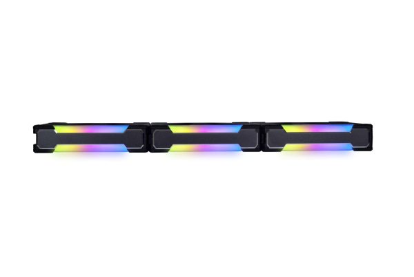 Lian Li UNI Fan SL120 V2 RGB Black 3x 12cm Fan Pack with Controller - UF-SL120V2-3B