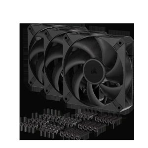 CORSAIR RS120 MAX 120mm PWM Thick Fan - 30mm Thickness - High Static Pressure - Up to 2,000 RPM - Liquid Crystal Polymer Construction - 120 mm,Triple Fans