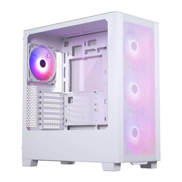 Phanteks XT Mid-Tower Black - White / 4 ARGB Fans / Tempered Glass