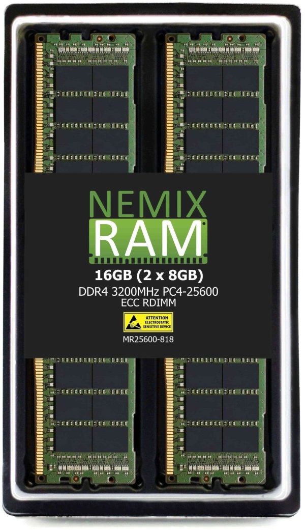 64GB Kit (8 x 8GB) DDR4-3200 PC4-25600 ECC Registered Memory for ASRock Rack ROMED8-2T AMD EPYC Board by NEMIX RAM - 16GB (2 x 8GB)