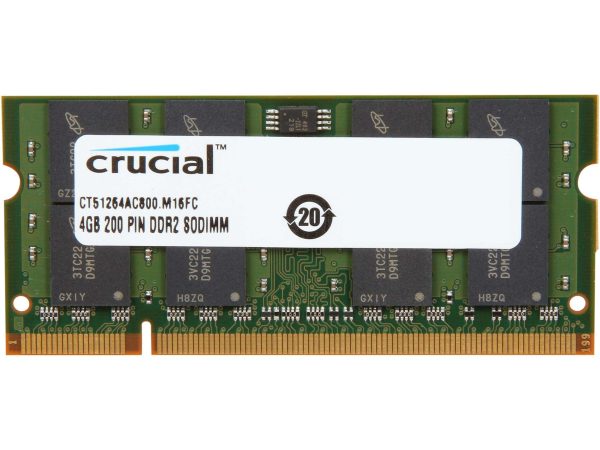 Dual Channel Kit Laptop Memory - 4GB