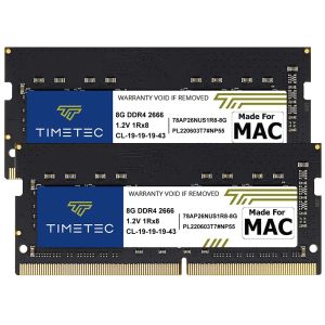 Timetec Hynix IC 32GB KIT(2x16GB) Compatible for Apple 2019 iMac 27-inch w/Retina 5K Display, Late 2018 Mac Mini DDR4 2666MHz PC4-21300 2Rx8 CL19 1.2V SODIMM Memory RAM Upgrade (32GB KIT(2x16GB)) - 16GB (2 x 8GB)