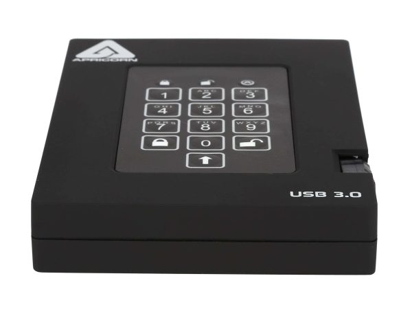 FIPS 140-2 Encrypted External Hard Drive With PIN Access