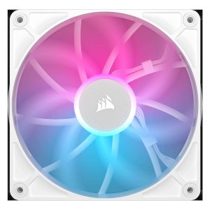 CORSAIR iCUE Link RX120 RGB 120mm PWM Fans with iCUE Link System Hub - Magnetic Dome Bearing - Triple Pack - Black - 140mm,White,1 Pack