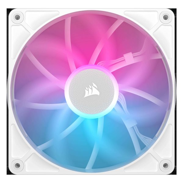 CORSAIR iCUE Link RX120 RGB 120mm PWM Fans with iCUE Link System Hub - Magnetic Dome Bearing - Triple Pack - Black - 140mm,White,1 Pack