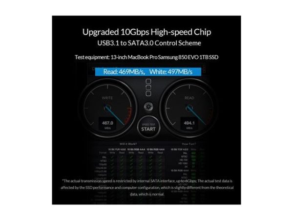 ORICO 2.5'' Hard Drive Enclosure Type-C USB 3.1 Gen2 to SATA 6Gbps Computer External HDD Enclosure for 7 9.5mm HDD SSD Support UASP Compatible WD Seagate Toshiba Samsung Hitachi PS5-2139C3-G2