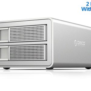 ORICO 5 Bay Raid Enclosure External Hard Drive Enclosure Case Support 90TB for 2.5/3.5 in HDD SSD Aluminum Hard Drive Docking Station for Enterprise Data Storage Built-in 150W Power With Raid - Silver,USB 3.0,With RAID,2 Bay,2 Bay w/ Raid 3529RU3