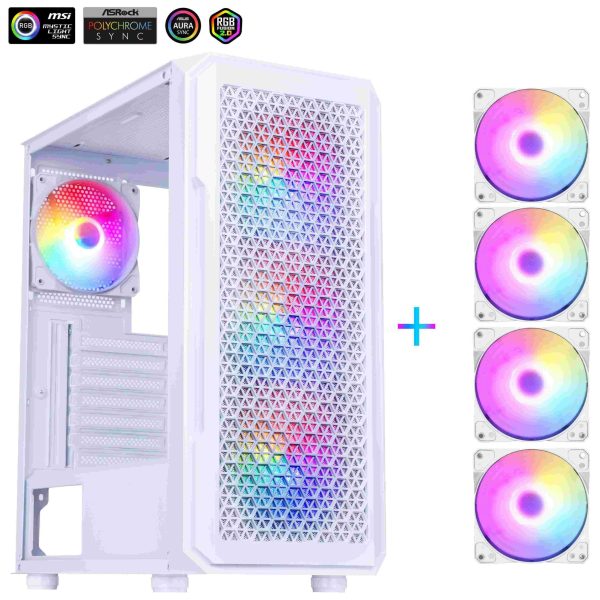 DIYPC ATX Mid Tower White