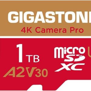 [Gigastone] Micro SD Card 32GB 5-Pack, Camera Plus, MicroSDHC Memory Card for Video Camera, Wyze Cam, Security Camera, Roku, Full HD Video Recording, UHS-I U1 A1 Class 10, up to 90MB/s, with Adapter - 1TB,4K Camera Pro,1-Pack