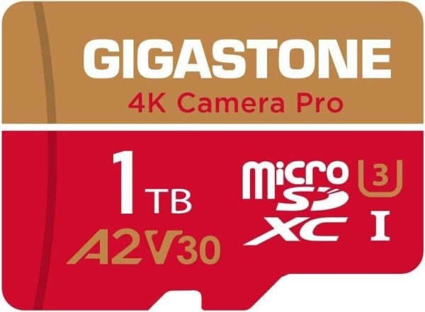 [Gigastone] Micro SD Card 32GB 5-Pack, Camera Plus, MicroSDHC Memory Card for Video Camera, Wyze Cam, Security Camera, Roku, Full HD Video Recording, UHS-I U1 A1 Class 10, up to 90MB/s, with Adapter - 1TB,4K Camera Pro,1-Pack