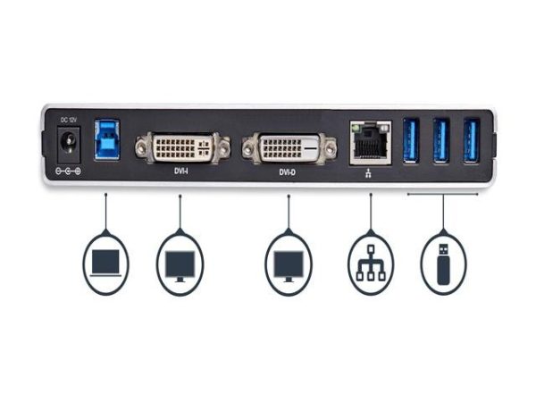 Universal USB 3.0 Laptop Docking Station