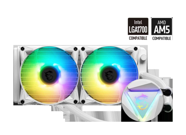 MSI Liquid Cooling System - 2 Fan Slots (120 mm),White