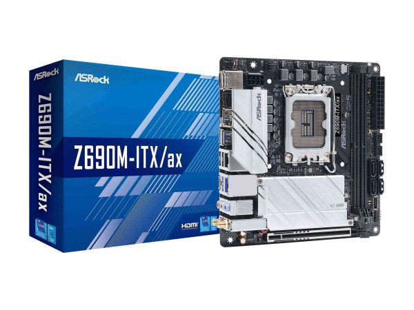 ASRock Z690 Pro RS LGA 1700 (14th,13th,12th Gen) Intel Z690 SATA 6Gb/s DDR4 ATX Intel Motherboard - Z690M-ITX/AX