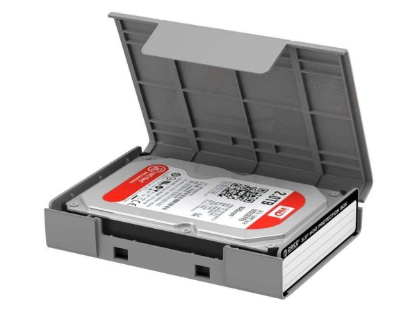 ORICO Hard Disk Drive HDD Protector, 3.5 inch Hard Disk Drive Protective Case/Storage Box  Gray (PHP-35)