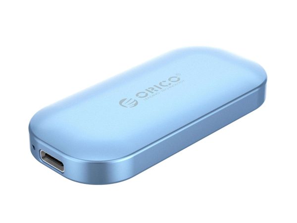 ORICO 250GB Mini Portable NVMe SSD External Solid State Drive with 3D NAND FLASH, Type C USB 3.1 Gen-2 Cable (10Gb/s), C to A cable (540MB/s) High-speed Portable SATA SSD - 1TB,Blue