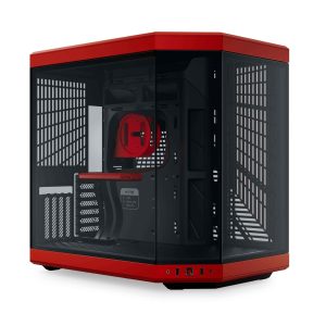 HYTE Y70 ATX Mid Tower Snow White - Black / Red