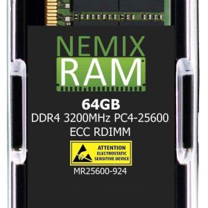 64GB DDR4-3200 PC4-25600 ECC Registered Memory for ASRock Rack ROMED8-2T AMD EPYC Board by NEMIX RAM