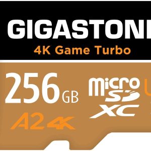 [Gigastone] Micro SD Card 32GB 5-Pack, Camera Plus, MicroSDHC Memory Card for Video Camera, Wyze Cam, Security Camera, Roku, Full HD Video Recording, UHS-I U1 A1 Class 10, up to 90MB/s, with Adapter - 256GB,Game Turbo,1-Pack