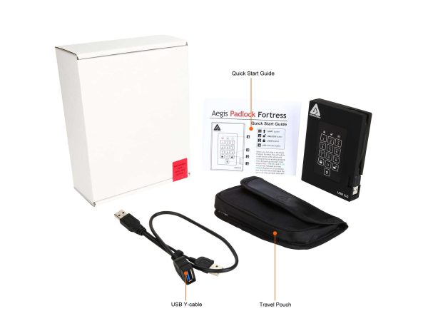 FIPS 140-2 Encrypted External Hard Drive With PIN Access