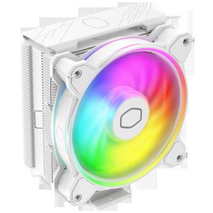Cooler Master Hyper 212 Halo Black CPU Air Cooler, MF120 Halo² Fan, Dual Loop ARGB, Aluminum Top Cover, 4 Copper Heat Pipes, 154mm (H) for AMD Ryzen AM5/AM4, Intel LGA1700/1200 (RR-S4KK-20PA-R1) - White,Hyper 212 Halo