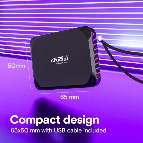 Crucial X9 4TB Portable SSD - Up to 1050MB/s Read - PC and Mac, Lightweight and small - USB 3.2 External Solid State Drive - CT4000X9SSD9