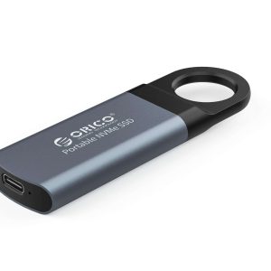 ORICO 256GB Extreme Portable External M.2 Nvme SSD Mini External Solid State Drive with NVMe Interface USB C 3.1 10Gbps Solid State Drive (GV100 Blue) - 1TB,Gray