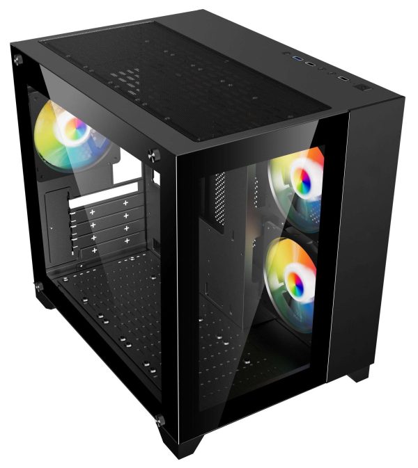 DIYPC Micro ATX Tower Black
