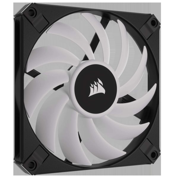 CORSAIR AF SLIM Series, AF120 RGB SLIM, 120mmx15mm Fluid Dynamic RGB Fan, Dual Pack with Lighting Node CORE