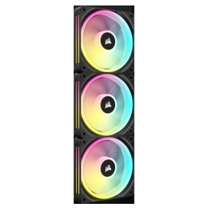 CORSAIR QX RGB Series, iCUE LINK QX120 RGB, 120mm Magnetic Dome RGB Fan, Starter Kit