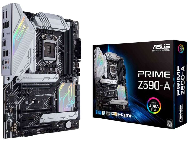 ASUS ROG Maximus XIII Hero (WiFi 6E) Z590 LGA 1200 (Intel 11th/10th Gen) ATX Gaming Motherboard (PCIe 4.0, 14+2 Power Stages, DDR4 5333+, Dual 2.5Gb LAN, Thunderbolt 4 Onboard, Bluetooth v5.2. - PRIME Z590-A