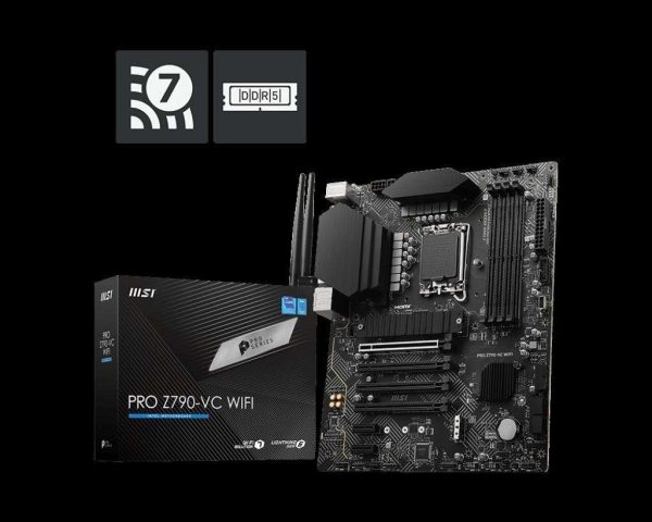 MSI MAG Z790 TOMAHAWK MAX WIFI LGA 1700(14th,13th,12th Gen) DDR5 ATX 8x SATA 6G  4x M.2  Wi-Fi 7  Bluetooth 2.5Gbps LAN Motherboard - PRO Z790-VC WIFI