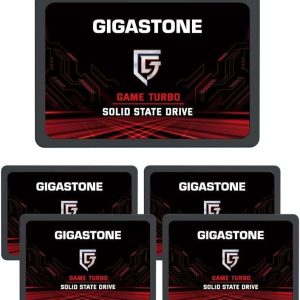 Gigastone 1TB 2.5" Internal SSD, 3D NAND Solid State Drive, SATA III 6Gb/s 2.5 inch 7mm (0.28), Read up to 560MB/s - 128GB (5 Pack)