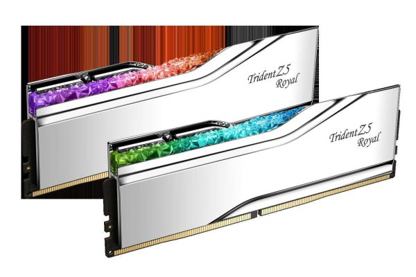 G.SKILL Trident Z5 Royal Series 32GB (2 x 16GB) DDR5 6400 (PC5 51200) - 64GB (2 x 32GB),DDR5 6400 (PC5 51200),32,Silver