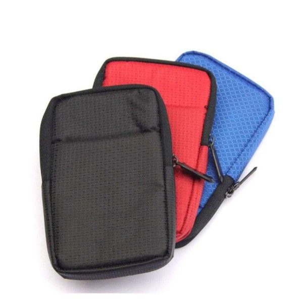 External Hard Drive Case Shockproof 2.5 Inch Hard Drive Carrying Travel Storage Case Portable HDD SSD Storage Pouch Bag For Seagate WD Electronics Organizer, Black