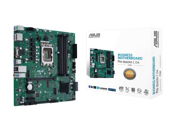 ASUS PRO B660M-C D4-CSM LGA 1700

* Dedicated LGA1700 mounting bracket is required.