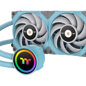 Thermaltake TH ARGB Liquid Cooling System - TOUGHLIQUID,2 Fan Slots (120 mm),Turquoise