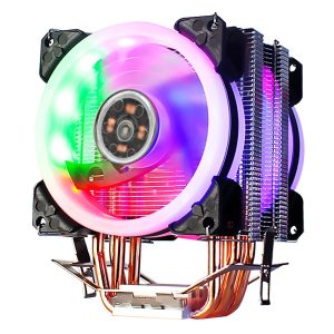 GLOTRENDS CPU Cooler for Intel CPU, 2 Heat Pipes, TDP 95W, 4 PIN 92mm PWM Fan, Compatible with LGA 1700/1200/1156/1155/1151/1150/775 Socket - 4 Heat Pipes,120 mm