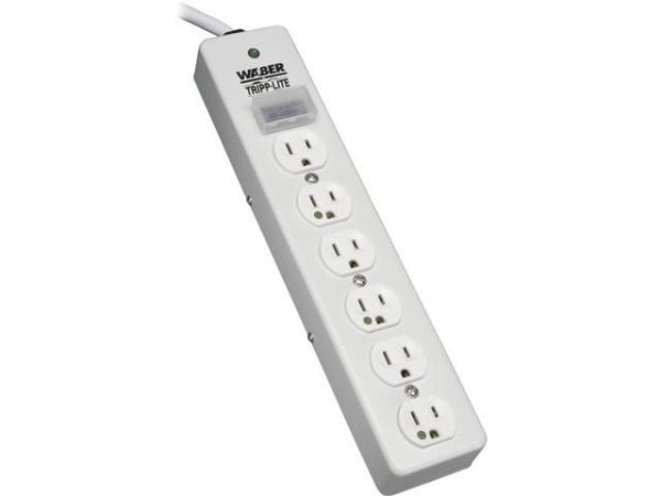 Surge Protector with Right-Angle Hospital-Grade Plug and Receptacles - 10 ft.