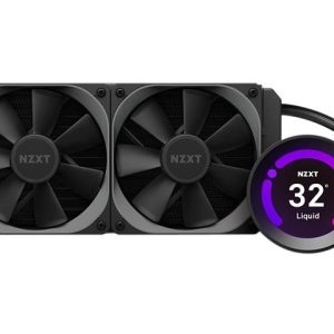 NZXT Kraken Z Series Z73 360mm - RL-KRZ73-01 - AIO RGB CPU Liquid Cooler - Customizable LCD Display - Improved Pump - Powered by CAM V4 - RGB Connector - Aer P 120mm Radiator Fans LGA 1700 Compatible - 2 Fan Slots (120 mm),Black,Kraken Z53