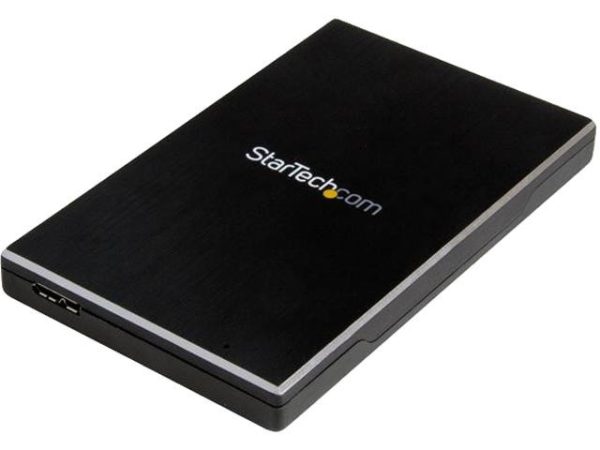 Drive Enclosure for 2.5" SATA SSDs/HDDs - USB 3.1 (10Gbps) - USB-A, USB-C - USB 3.1 (10Gbps),9.5 mm