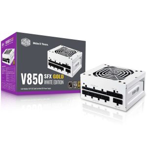 Cooler Master 850 W Full Modular 80 PLUS GOLD Certified: 90% @ Typical Load - SFX 80+ Gold (850W) White