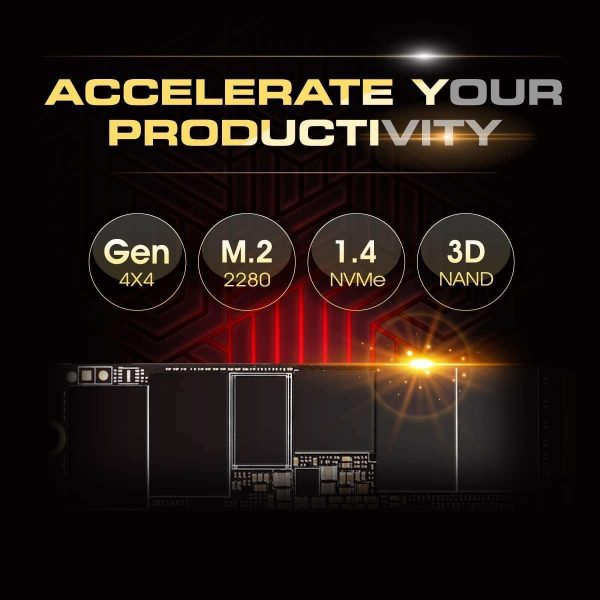 Silicon Power 2TB UD90 NVMe 4.0 Gen4 PCIe M.2 SSD R/W up to 5,000/4,800 MB/s