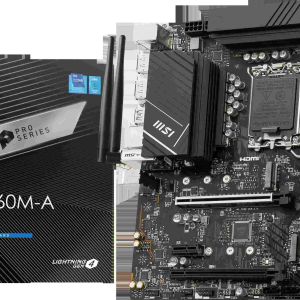 MSI B760 GAMING PLUS WIFI LGA 1700 (280) DDR5 ATX Motherboards - Intel,  SATA 6Gbps, Wi-Fi 6E, Bluetooth 5.3,  7.1 HD Audio, PCIe 4.0 x16, 2.5G LAN - PRO B760M-A WIFI