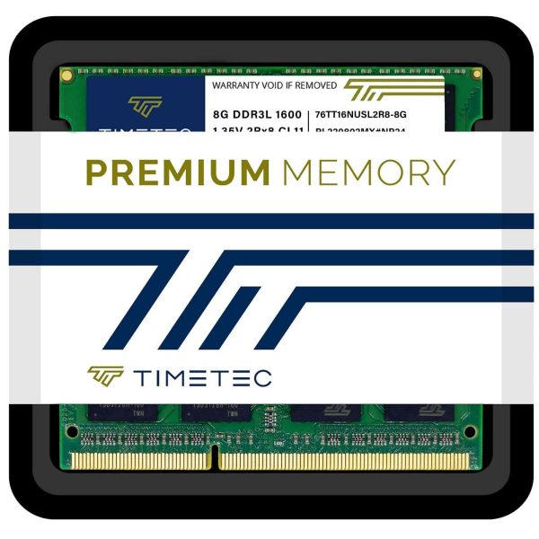Timetec Hynix IC 16GB Kit(2x8GB) DDR3L 1600MHz PC3L-12800 Non ECC Unbuffered 1.35V CL11 2Rx8 Dual Rank SODIMM Laptop Memory Ram (16GB Kit(2x8GB))