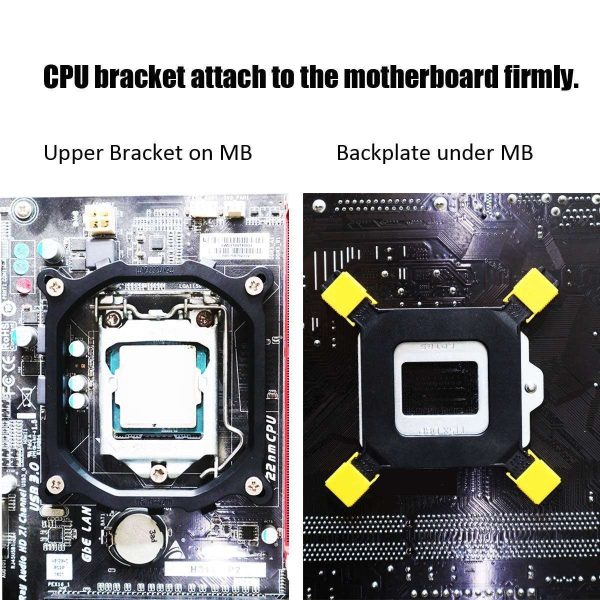 CPU Cooler with Mounting Bracket for Intel Socket LGA1200/1150/LGA1151/LGA1155/LGA1156/LGA1356/LGA1366/LGA2011/LGA2011-3/LGA2066