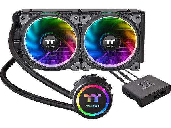 Thermaltake TH ARGB Liquid Cooling System - Floe,2 Fan Slots (120 mm),Black