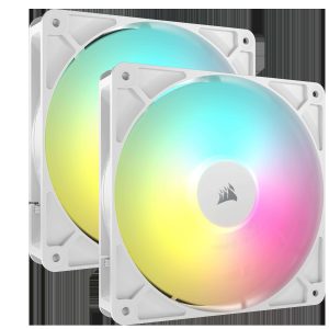Case Fan - 140mm,White,ARGB,RS140 ARGB White Dual Pack