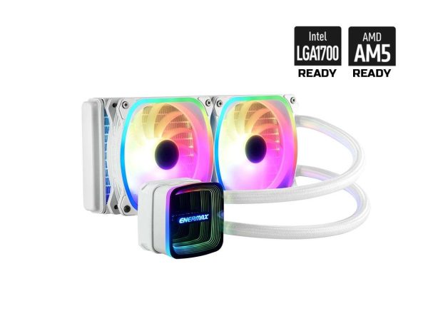 Enermax AQUAFUSION ADV Liquid Cooling System - 2 Fan Slots (120 mm),White