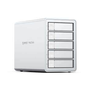 ORICO 5 Bay Hard Drive Enclosure Full Aluminum Type-C USB 3.1 Gen2 (10Gbp/s)  2.5/3.5 inch HDD SSD for Enterprise Class Data Storage, Support Daisy Chain 3559C3 - Silver,5 Bay,5 Bay DAS & Type C (9958C3)
